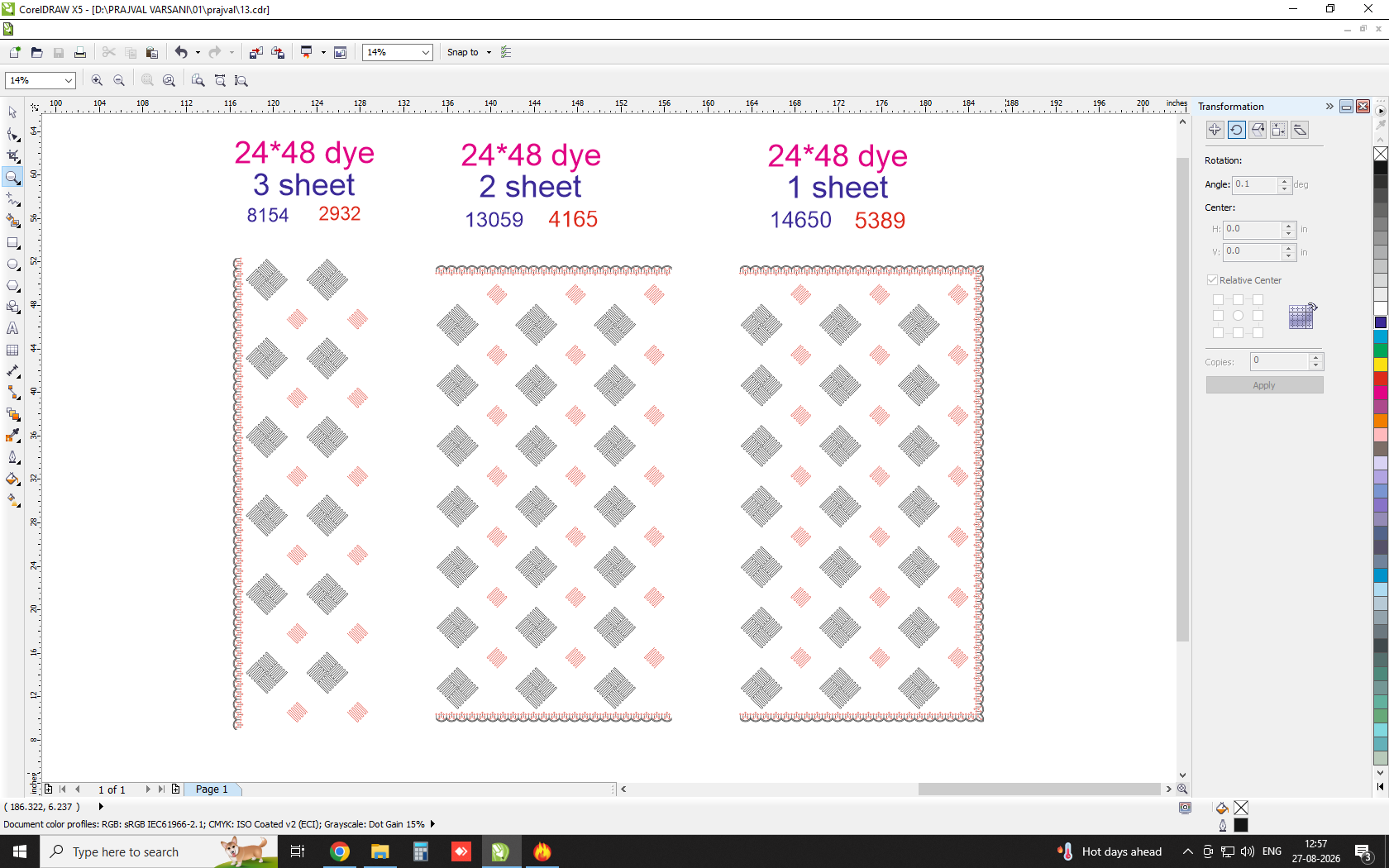 Jarkan  Two Color Designs