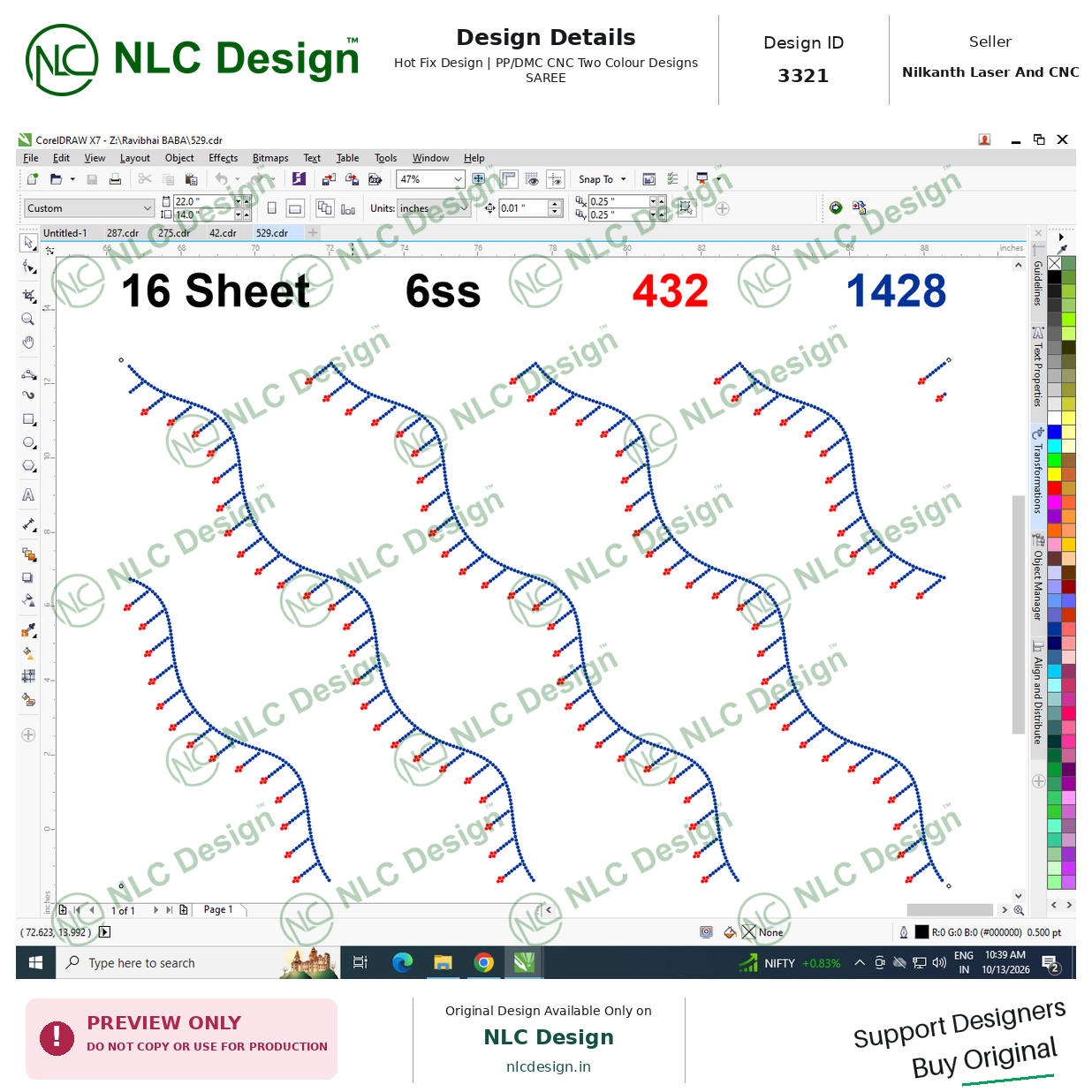 PP/DMC CNC Two Colour Designs